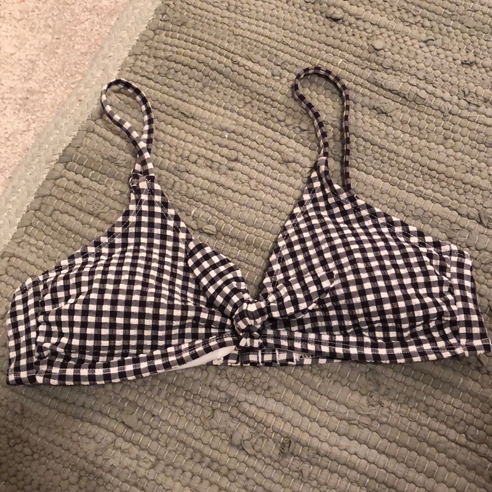 Gingham Bikini Top